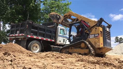 dump truck with skid steer picture|Skid Steer Dump Truck Excavator Stock Photos .